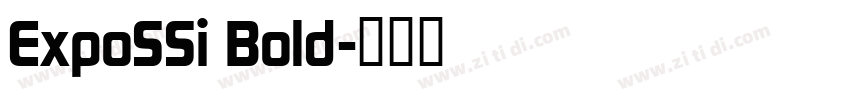 ExpoSSi Bold字体转换
